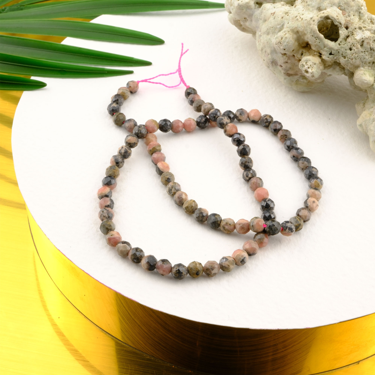 Kesimli Rodokrozit doğal taş dizi 5mm – sevgi, şefkat ve duygusal dengeyi artıran toptan doğal taş dizi