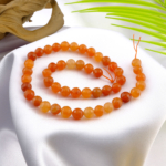 Kesimli Turuncu Aventurin doğal taş dizi 8mm – sıcak turuncu tonlarıyla canlılık, özgüven ve mutluluk enerjisi sunan toptan doğal taş dizi