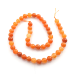 Kesimli Turuncu Aventurin doğal taş dizi 8mm – sıcak turuncu tonlarıyla canlılık, özgüven ve mutluluk enerjisi sunan toptan doğal taş dizi