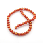 Kırmızı Feng Shui doğal taş dizi 8mm – canlı kırmızı tonlarıyla enerji ve tutku yayan, dengeleyici etkisiyle takı tasarımlarında tercih edilen toptan doğal taş dizi.