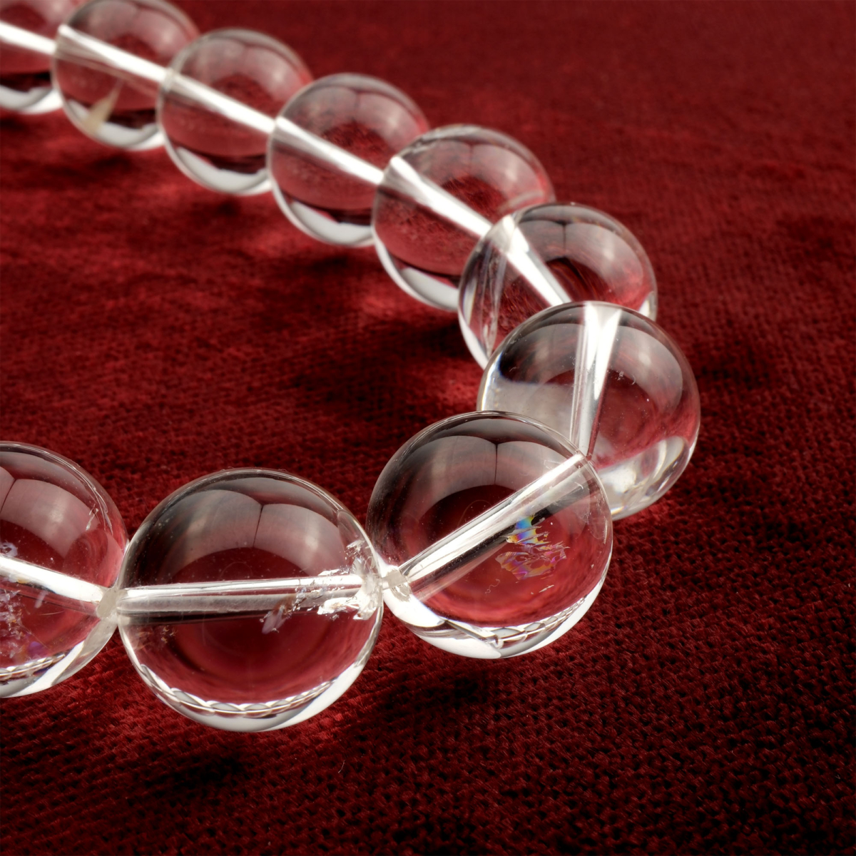 Kristal Kuvars doğal taş dizi 16mm – berrak enerjisiyle arınma, şifa ve pozitif titreşim sağlayan toptan doğal taş dizi