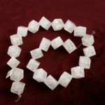 Küp Necef doğal taş dizi 12mm – kristal parlaklığıyla saf enerji, arınma ve berraklık sağlayan toptan doğal taş dizi