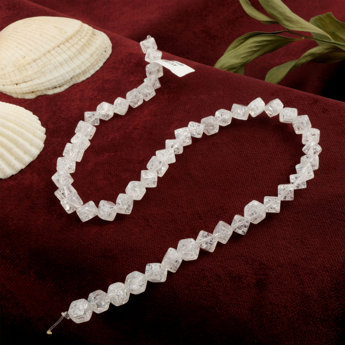 Küp Necef doğal taş dizi 6mm – saf ışık enerjisiyle berraklık, arınma ve ruhsal denge sağlayan toptan doğal taş dizi