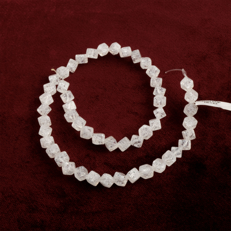 Küp Necef doğal taş dizi 6mm – saf ışık enerjisiyle berraklık, arınma ve ruhsal denge sağlayan toptan doğal taş dizi