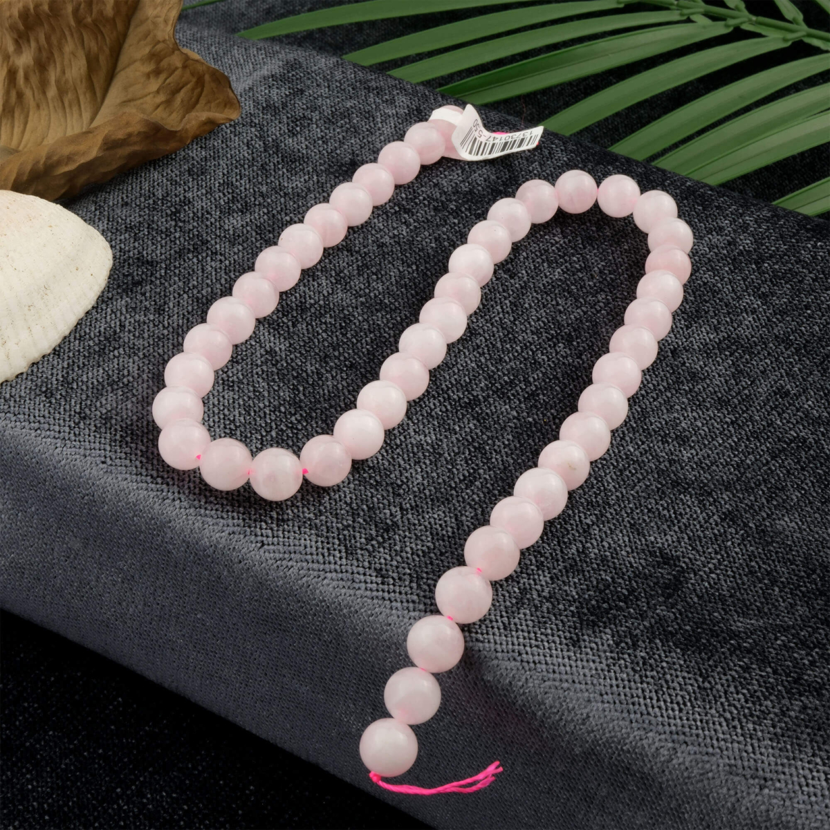 Madagaskar Pembe Kuvars doğal taş dizi 8mm – sevgi, şefkat ve kalp çakrası enerjisini yükselten toptan doğal taş dizi