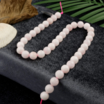 Madagaskar Pembe Kuvars doğal taş dizi 10mm – sevgi, huzur ve kalp çakrası enerjisini güçlendiren toptan doğal taş dizi
