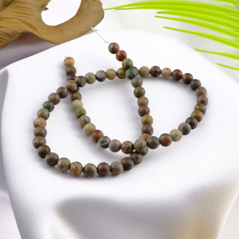 Mix Riyolit doğal taş dizi 6mm – yeşil, kahverengi ve sarı tonlarıyla doğanın enerjisini taşıyan, denge ve yenilenme sağlayan toptan doğal taş dizi.