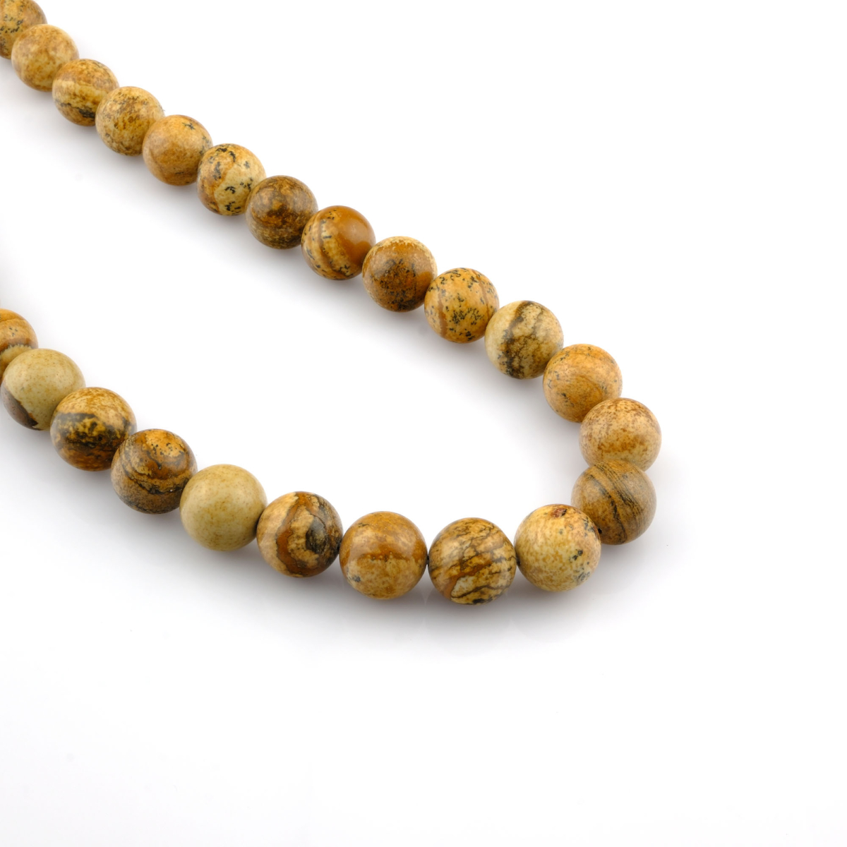 Odun Jasper toptan doğal taş dizi 14mm – toprak tonlarıyla sabır, güç ve dayanıklılık enerjisi yayan benzersiz fosilleşmiş taş modeli.