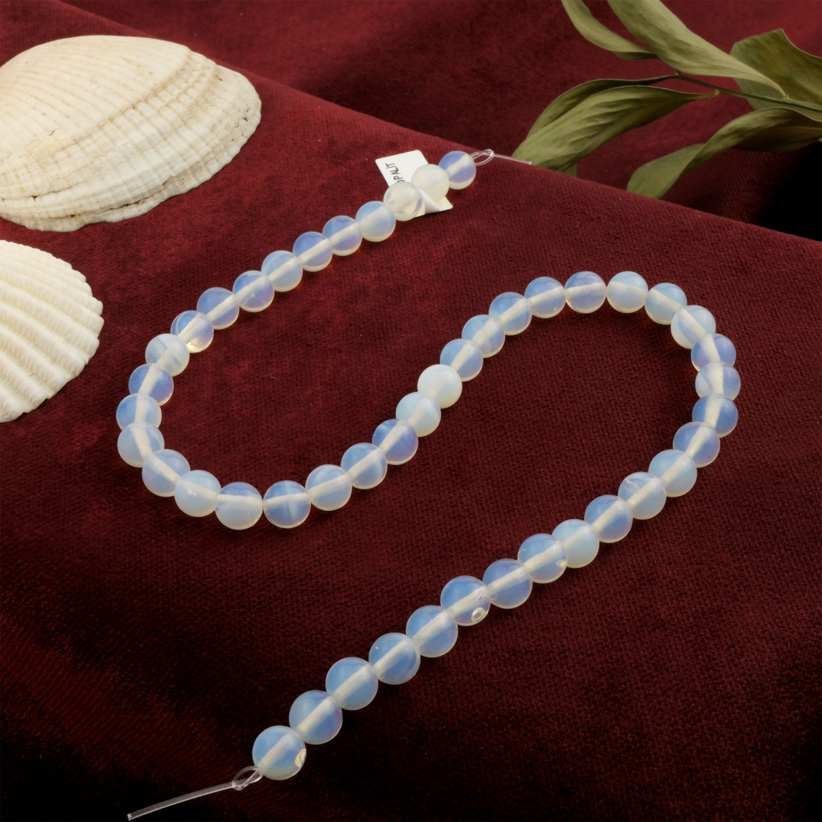 Opalit doğal taş dizi 8mm – huzur, denge ve sezgisel farkındalığı artıran, ışığı zarifçe yansıtan toptan doğal taş dizi.