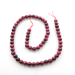 Pembe Kaplan Gözü doğal taş dizi 6mm – zarif pembe tonlarıyla sevgi, güven ve duygusal denge enerjisi sunan toptan doğal taş dizi.