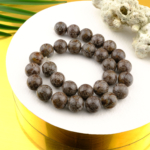 Red Snowflake Jasper doğal taş dizi 14mm – kırmızı ve gri desenleriyle topraklayıcı enerji sağlayan, denge ve kararlılık taşı olarak bilinen toptan doğal taş dizi