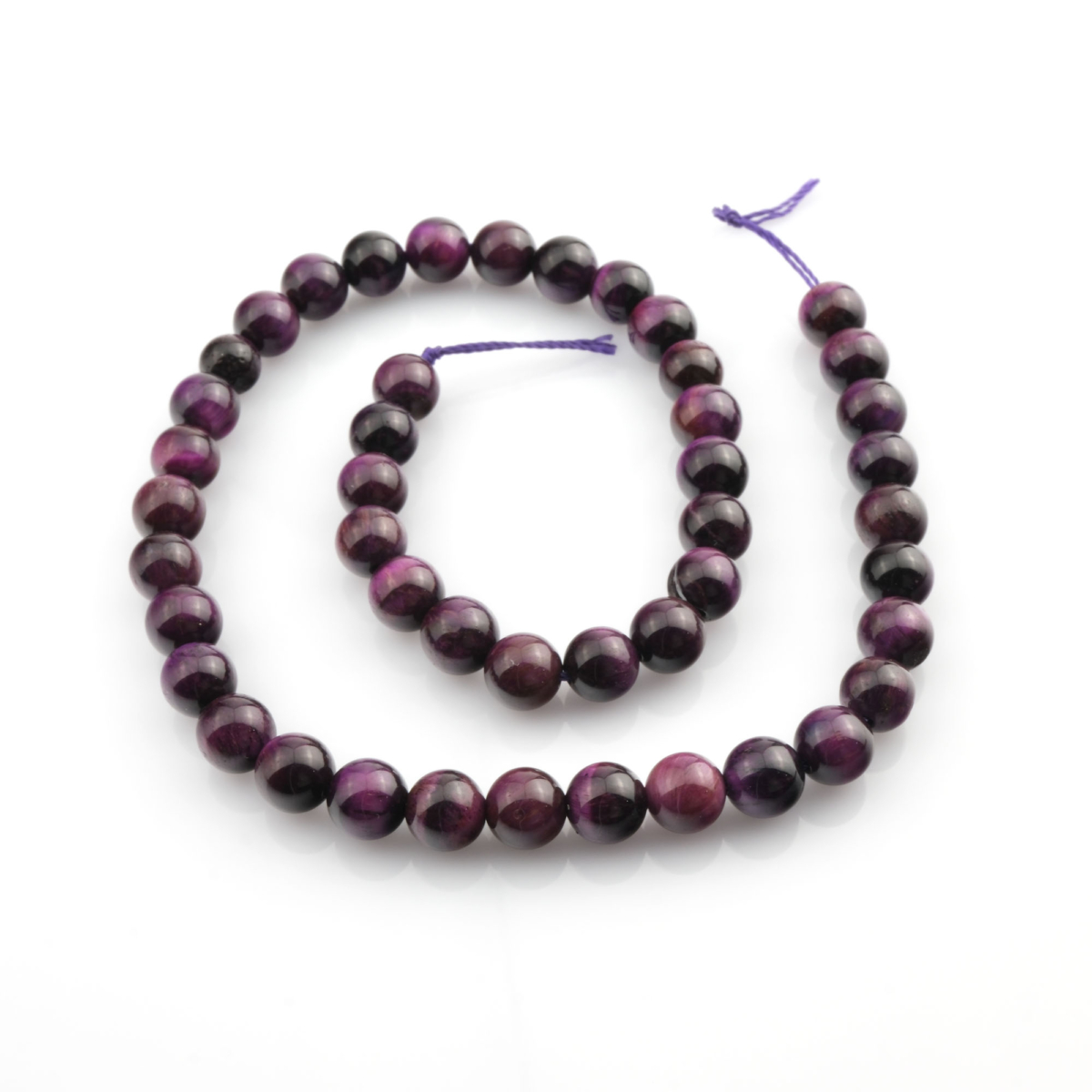 Renkli Kaplangözü doğal taş dizi 8mm – çok renkli tonlarıyla enerji, güç ve özgüveni artıran, toptan satışa uygun doğal taş dizi