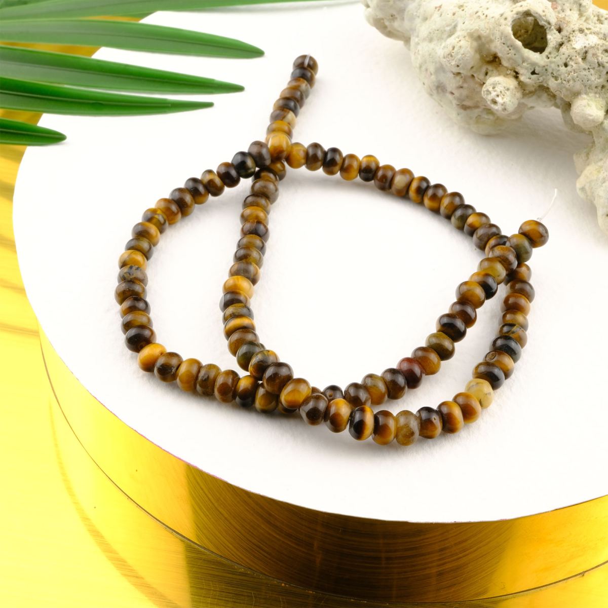 Rondel Kesim Kaplangözü Doğal Taş Dizi (6mm)