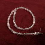 Rondel Kristal Kuvars doğal taş dizi 3–6mm – şeffaf berraklığıyla enerji temizliği, arınma ve denge sağlayan toptan doğal taş dizi