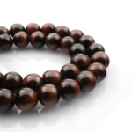 Şahingözü doğal taş dizi 8mm – kahverengi ve gri tonların birleşimiyle koruyucu enerji sağlayan, odaklanmayı artıran toptan doğal taş dizi.