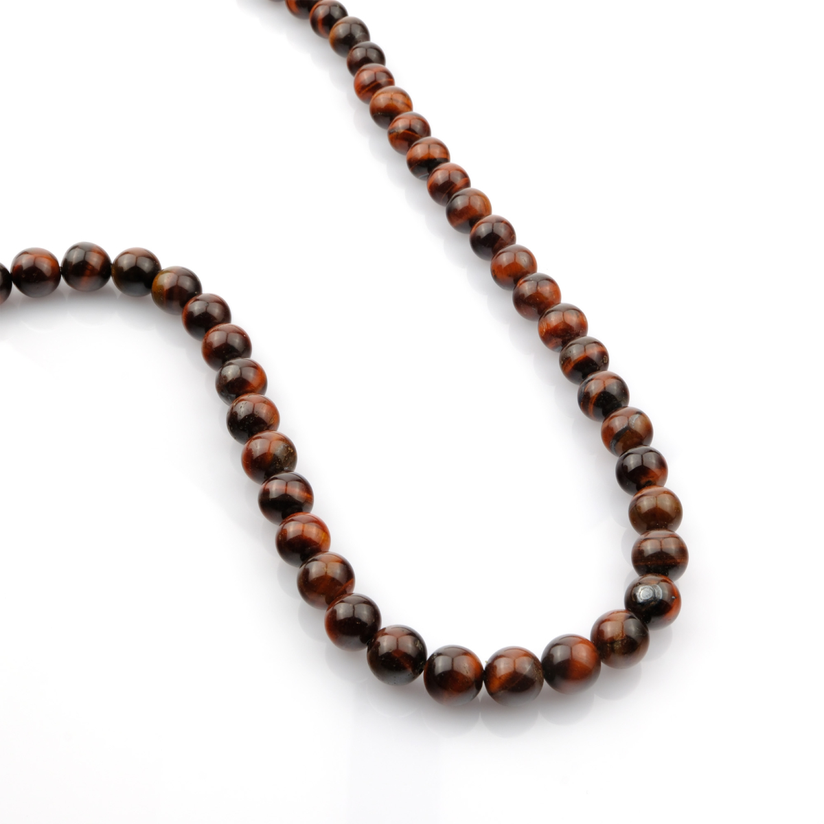 Şahingözü doğal taş dizi 8mm – mavi, gri ve kahverengi yansımalarıyla koruma, içgörü ve sezgisel farkındalık sağlayan yüksek enerjili toptan doğal taş dizi