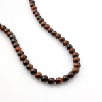 Şahingözü doğal taş dizi 8mm – kahverengi ve gri tonların birleşimiyle koruyucu enerji sağlayan, odaklanmayı artıran toptan doğal taş dizi.