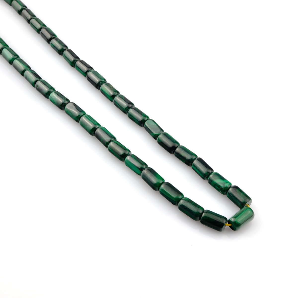 Silindir kesim Malahit doğal taş dizi – denge, dönüşüm ve koruma enerjisini yansıtan toptan doğal taş dizi