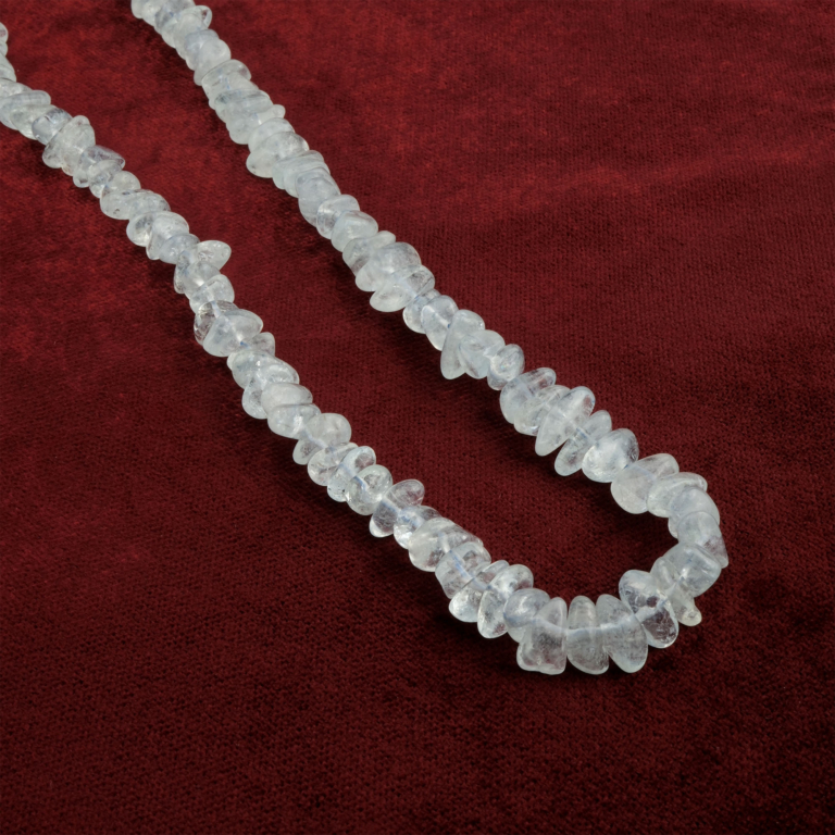 Tek sıra kırıktaş Akuamarin doğal taş dizi – sakinlik, berraklık ve iletişim enerjisini destekleyen toptan doğal taş dizi