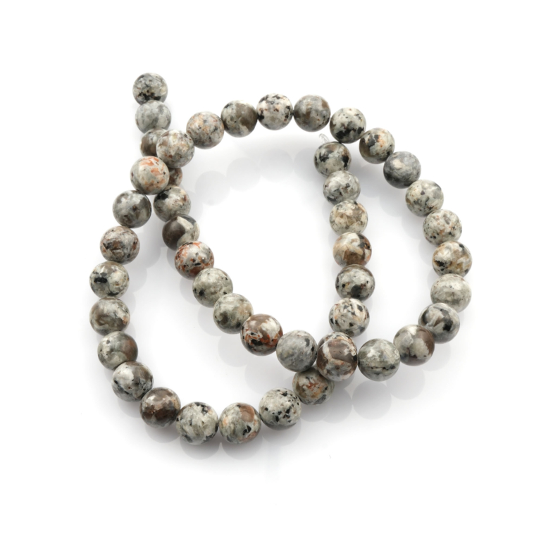 Yooperlite doğal taş dizi 8mm – özgüven, farkındalık ve negatif enerjiden korunma enerjisini destekleyen toptan doğal taş dizi