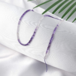 toptan doğal taş dizi ametist, 3mm faset kesimli yapısıyla mor tonların zarif ışıltısını sunan, profesyonel takı üretimi için ideal doğal taş dizi