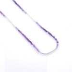 toptan doğal taş dizi ametist, 3mm faset kesimli yapısıyla mor tonların zarif ışıltısını sunan, profesyonel takı üretimi için ideal doğal taş dizi