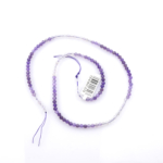 toptan doğal taş dizi ametist, 3mm faset kesimli yapısıyla mor tonların zarif ışıltısını sunan, profesyonel takı üretimi için ideal doğal taş dizi