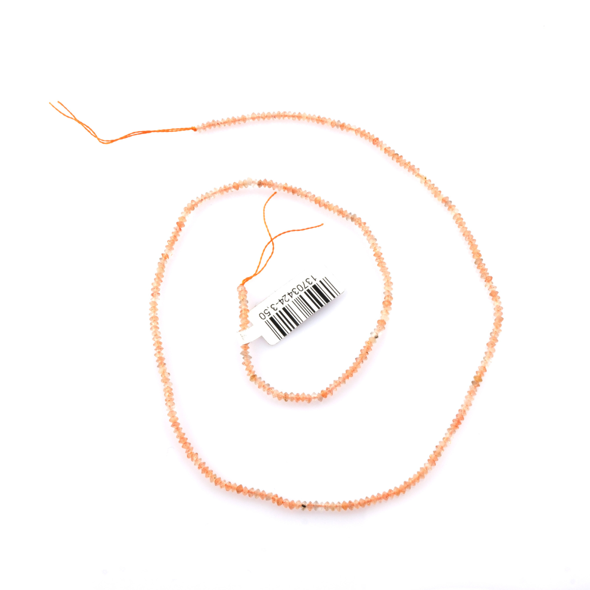 toptan doğal taş dizi güneş taşı, 2mm disk rondel kesim formuyla sıcak ışıltılar sunan, profesyonel takı üretimi için ideal doğal taş dizi