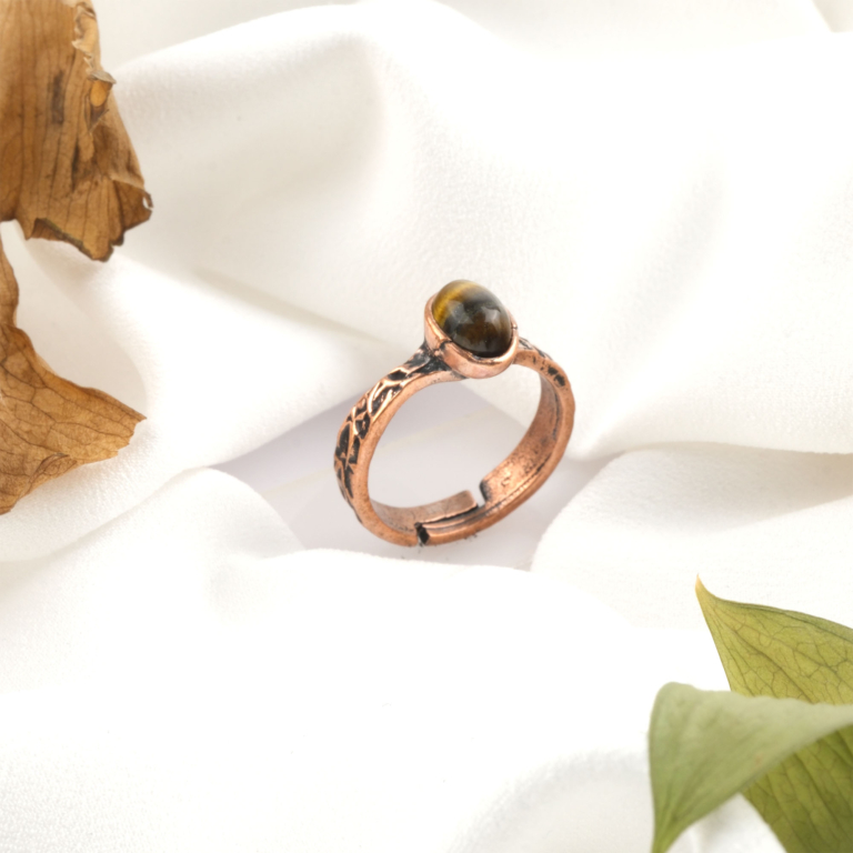 Kaplangözü Doğal Taş Bakır Yüzük