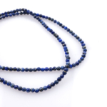 toptan doğal taş dizi lapis lazuli, 2mm faset kesimli yapısıyla derin lacivert tonlarda parlaklık sunan, profesyonel takı üretimi için ideal doğal taş dizi