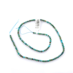 toptan doğal taş dizi turkuaz, 3mm faset kesimli yapısıyla mavi ve yeşil tonlarda parlaklık sunan, profesyonel takı üretimi için ideal doğal taş dizi
