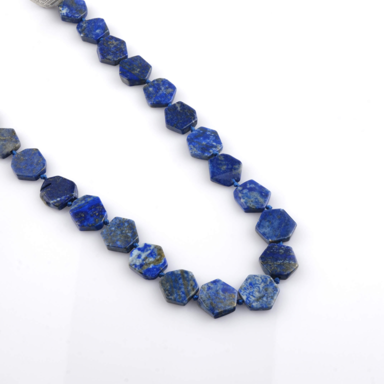 toptan doğal taş dizi lapis lazuli altıgen kesim profesyonel dizim için doğal taş