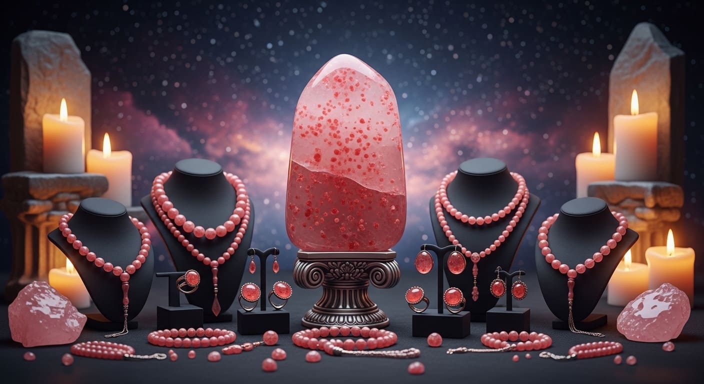 Çilek Kuvars Taşı: Sevgi, Neşe ve Pozitif Enerjinin Kristali
