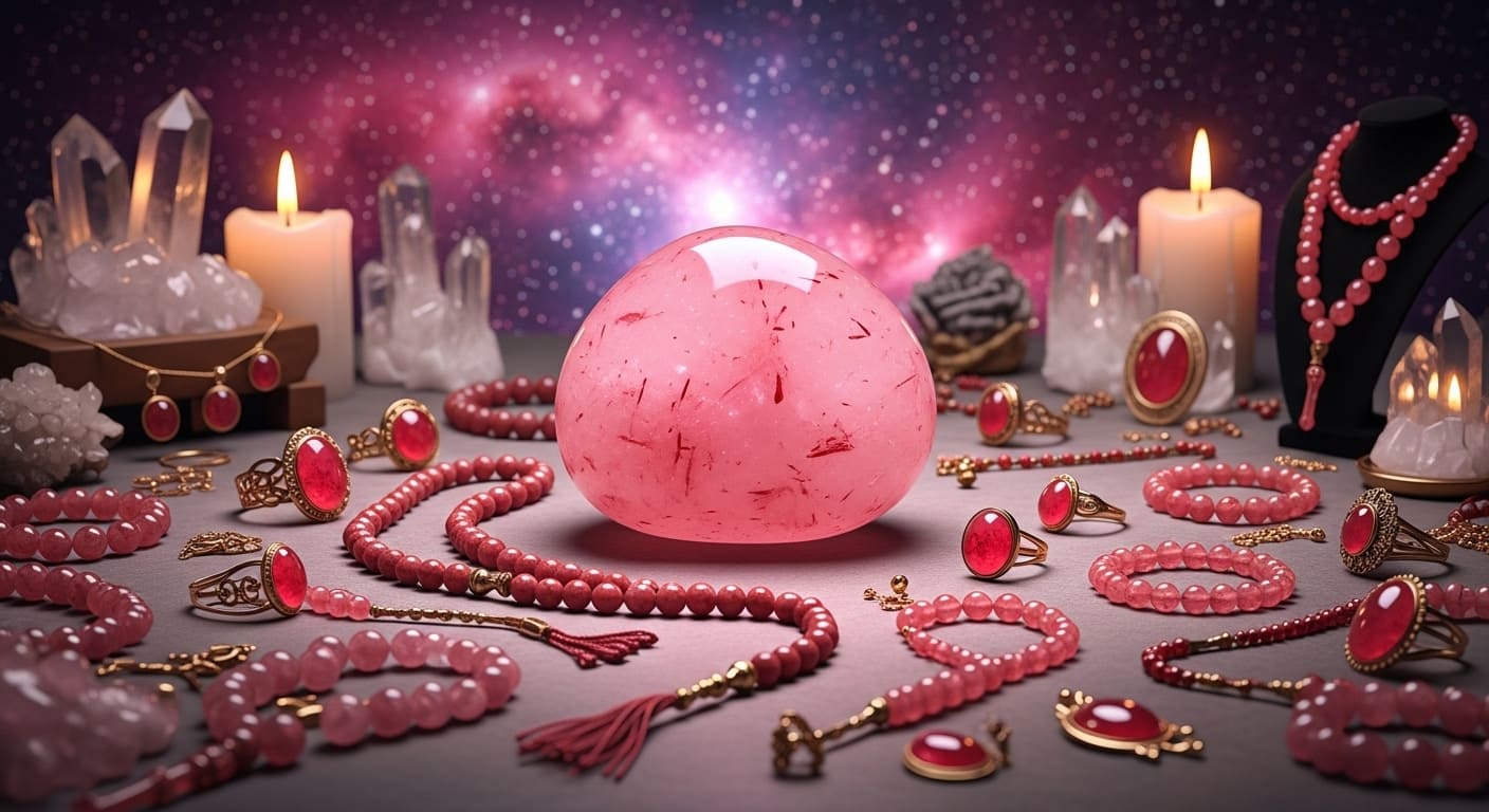 Çilek Kuvars Taşı: Sevgi, Neşe ve Pozitif Enerjinin Kristali