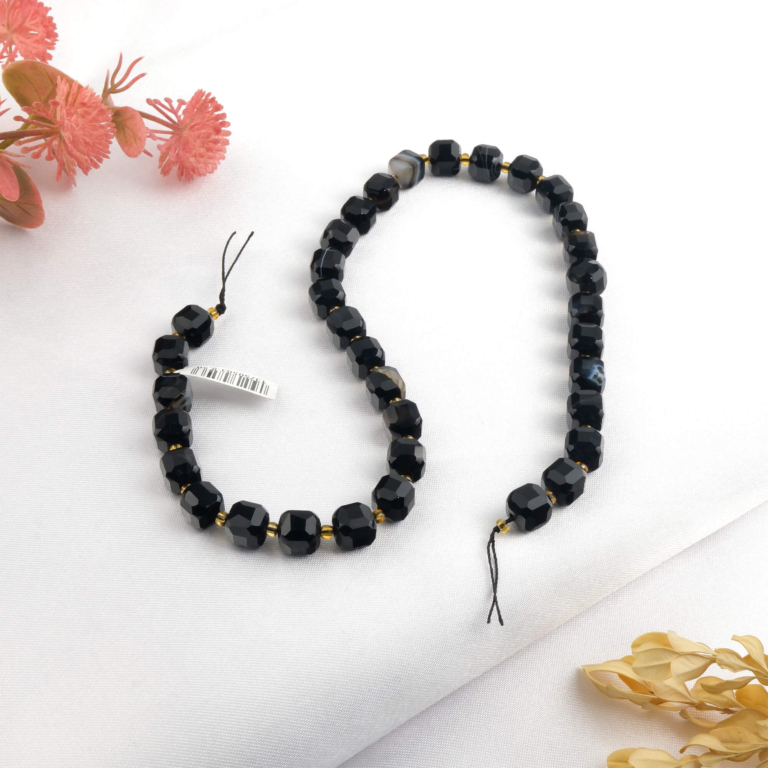 toptan doğal taş dizi akik 10mm faset küp kesim profesyonel dizim için doğal taş