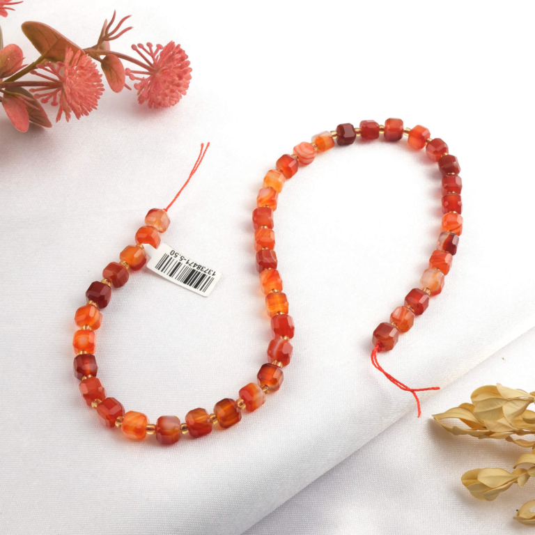 toptan doğal taş dizi akik 6mm faset küp kesim profesyonel dizim için doğal taş