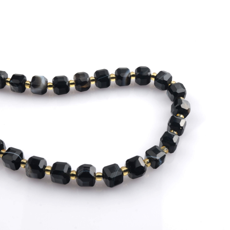 toptan doğal taş dizi akik 6mm faset küp kesim profesyonel dizim için doğal taş