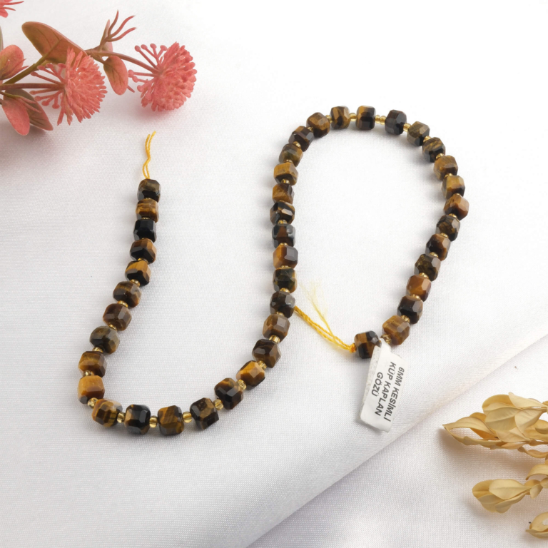 toptan doğal taş dizi kaplangözü 6mm faset küp kesim profesyonel dizim için doğal taş