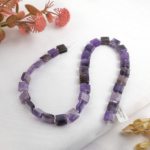 toptan doğal taş dizi ametist 12mm kanallı kesim profesyonel dizim için doğal taş