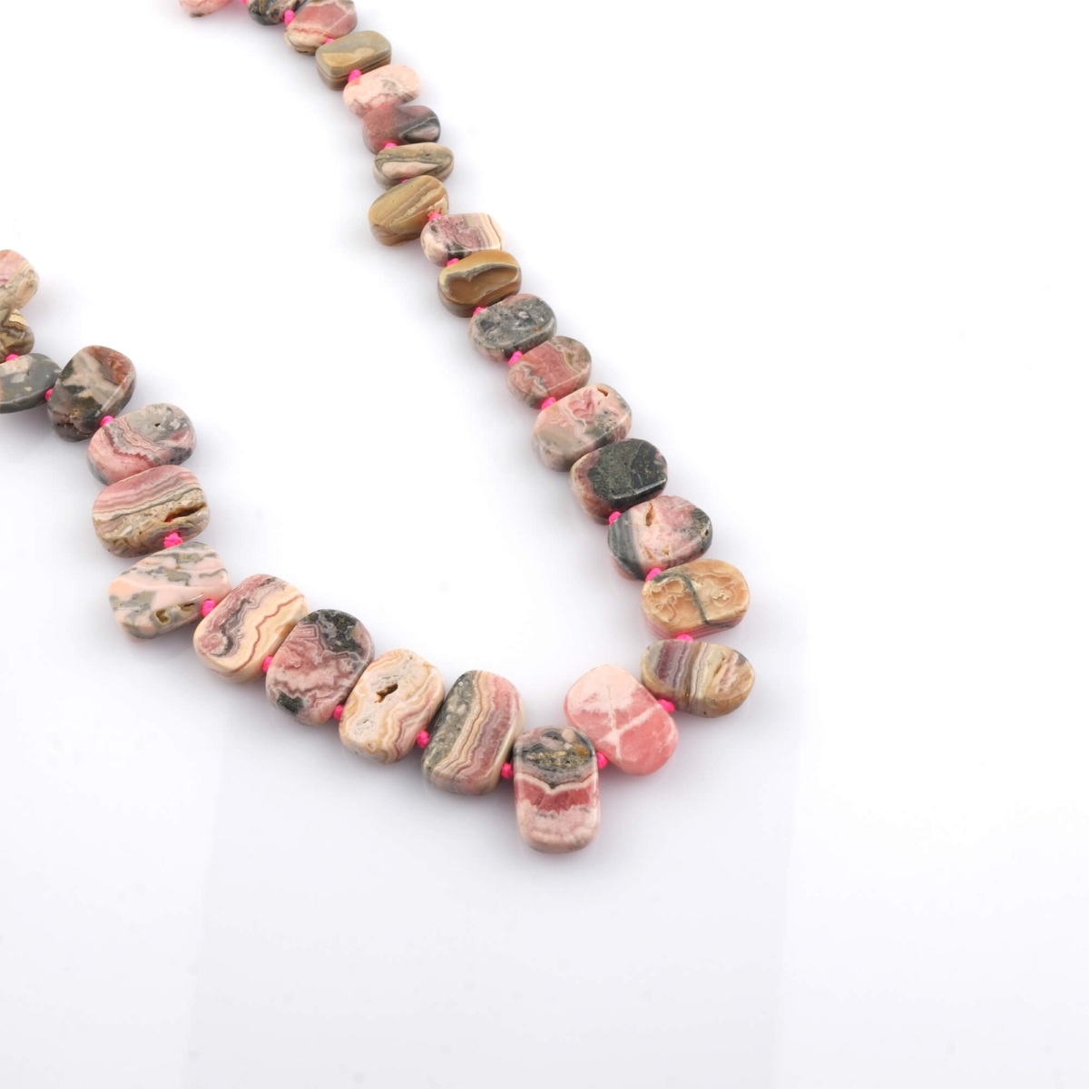 toptan doğal taş dizi rodokrozit profesyonel dizim ve enerji çalışmaları için doğal taş