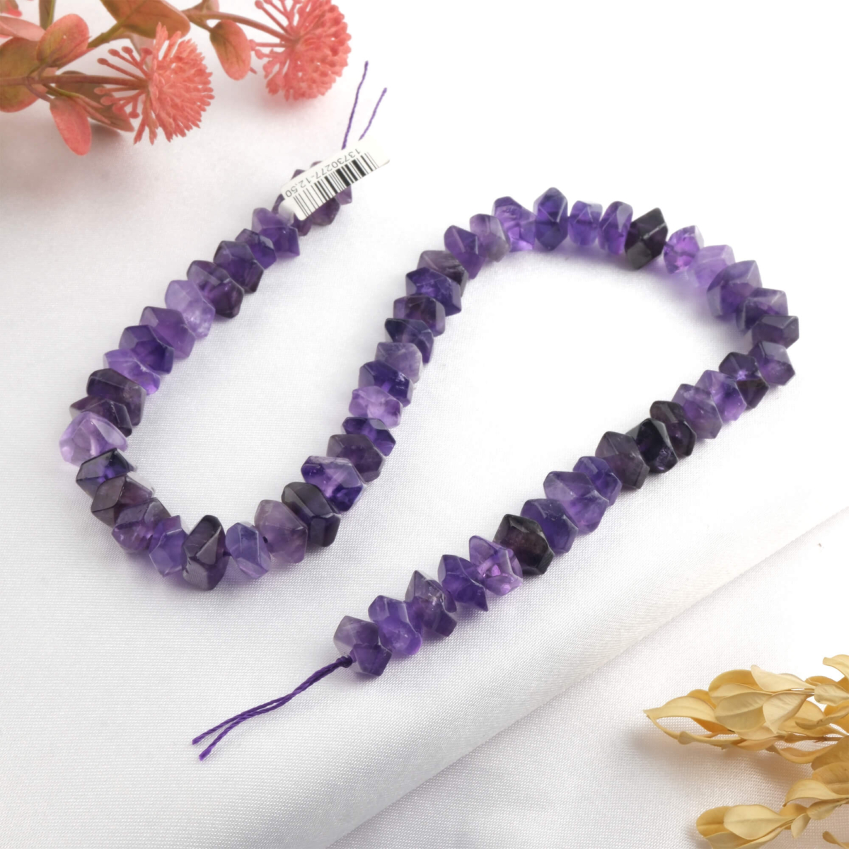 toptan doğal taş dizi ametist 6x11mm rondel kesim profesyonel dizim için doğal taş