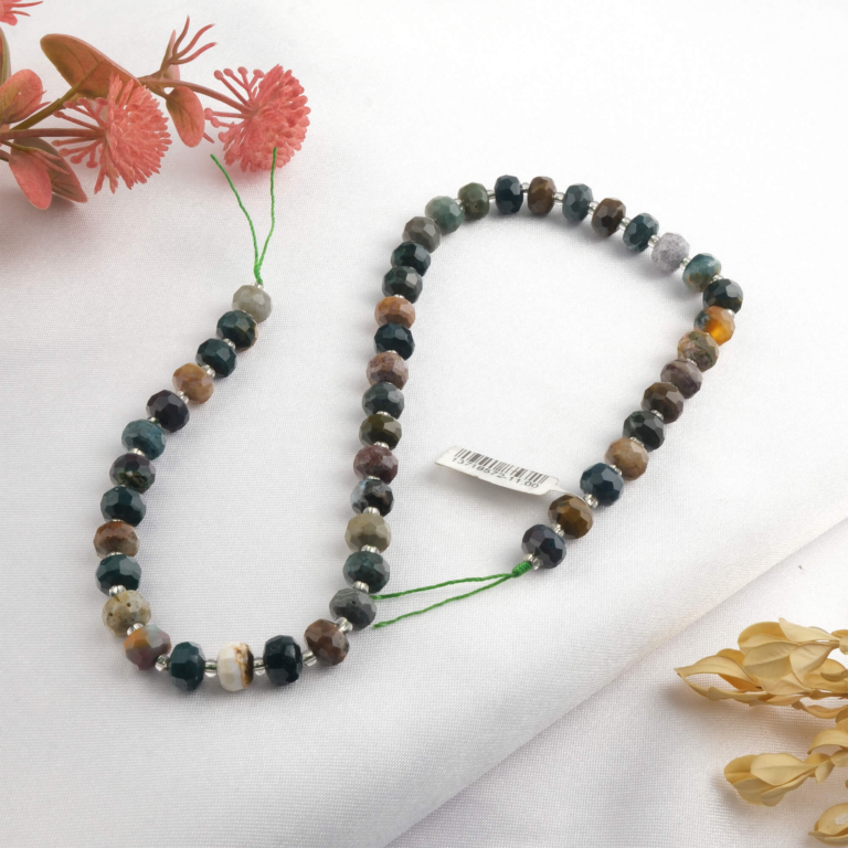 toptan doğal taş dizi hint akik 6x8mm rondel kesim profesyonel dizim için doğal taş