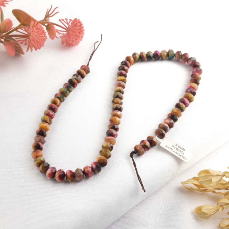 toptan doğal taş dizi kaplangözü 5x8mm rondel kesim profesyonel dizim için doğal taş