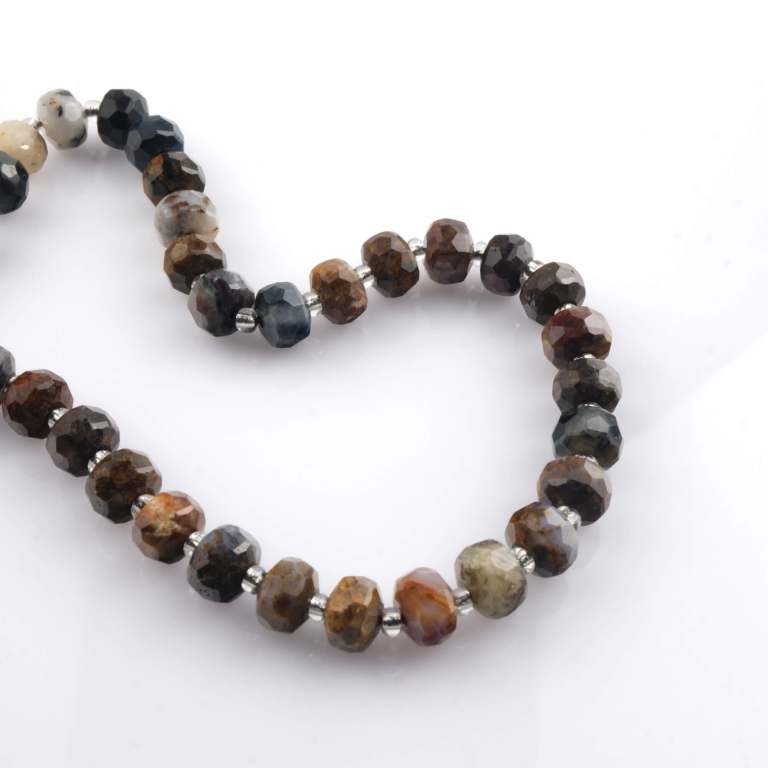 toptan doğal taş dizi pietersit 6x8mm rondel kesim profesyonel dizim için doğal taş