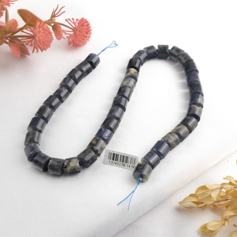 toptan doğal taş dizi iyolit rondel kesim profesyonel dizim için doğal taş