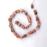 toptan doğal taş dizi rodokrozit tamburlu kesim profesyonel dizim için doğal taş