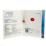 Uluslararası Sertifikalı Yakut Doğal Taş Gümüş Bayan Kolye (1,91ct) - Görsel 2