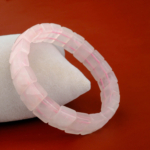 Pembe Kuvars Doğal Taş Rolex Bileklik - Görsel 3
