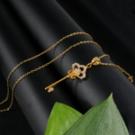 Anahtar Model Gold Gümüş Bayan Kolye