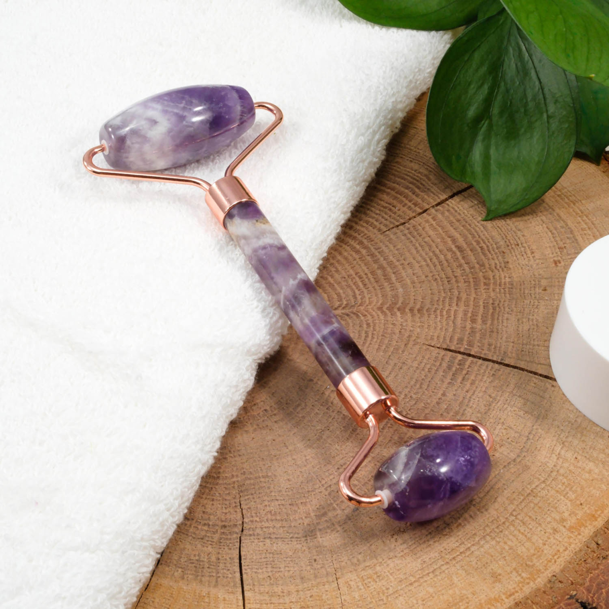 Ametist Doğal Taş Face Roller (Masaj Aleti)